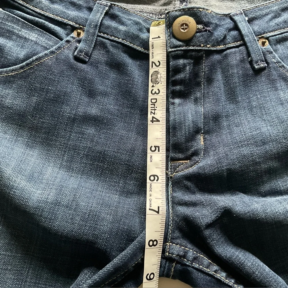 HUDSON Cropped Cuffed Jeans Union Jack Hudson Label Blue Women’s Size 30